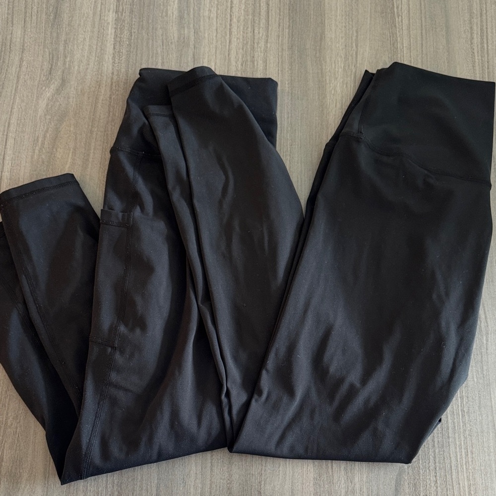 Colorfulkola Black Leggings Size Large (2 pairs)